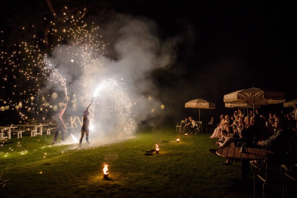 Fire Performers at Babington House.