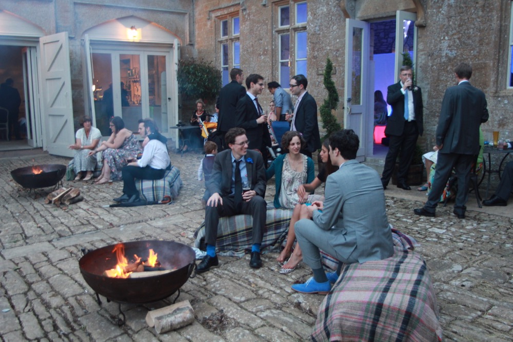 fire pit hire for weddings, parties and events