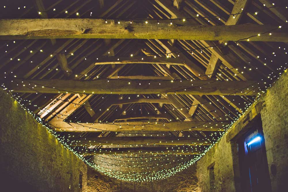 Rustic Barn Wedding Lighting