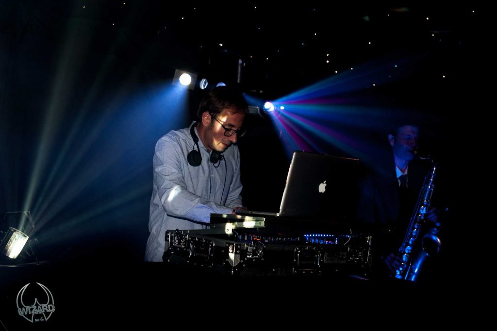 DJ Nige with Sax Player